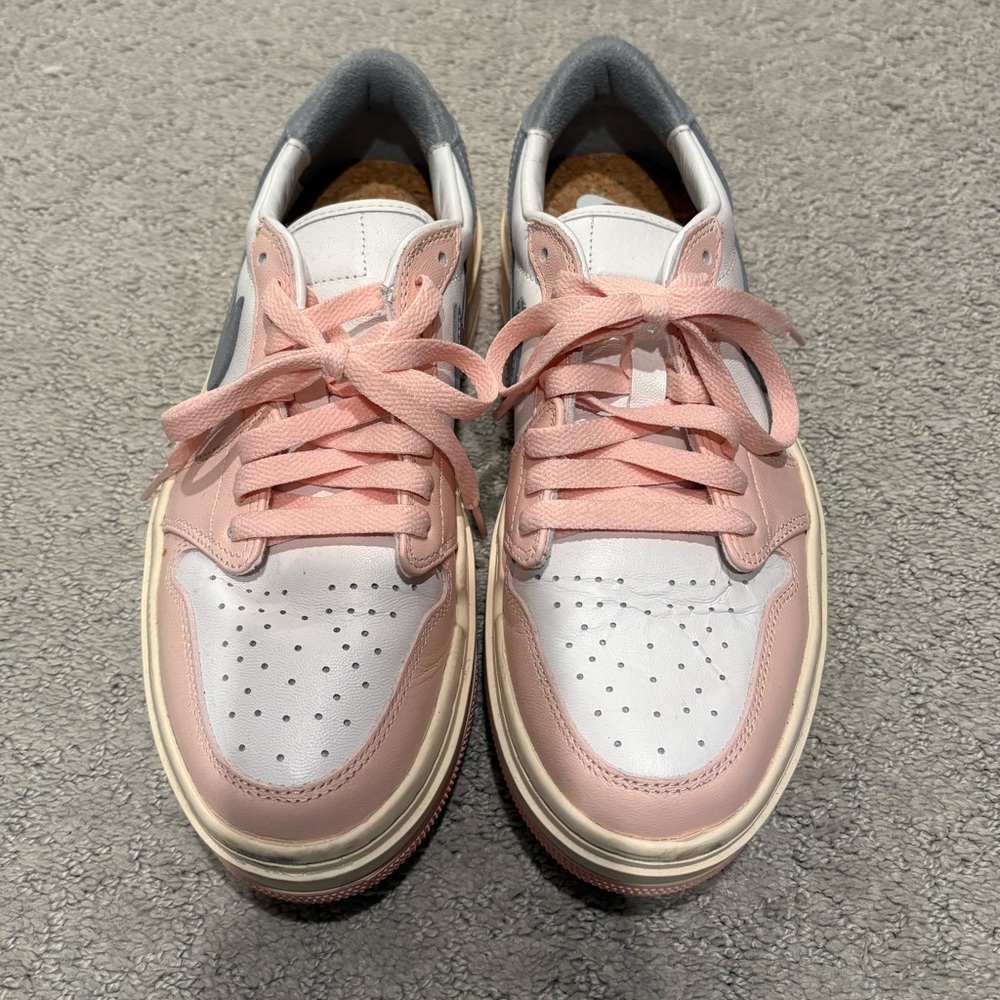 Pink and White Nike Air Sneakers